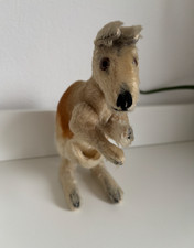 Vermutlich Steiff Känguru „Hoppy“ • Mohair • 50er/60er Jahre