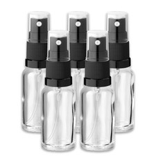 5x Klare Glasflasche 20 ml mit