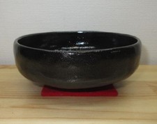 Raku schwarze Teeschale