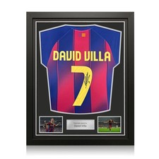 Von David Villa signiertes