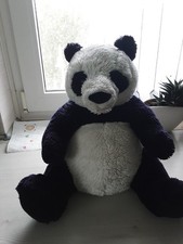 PANDA BÄR 40 CM STOFFTIER KUSCHELTIER BEAR SCHWARZ WEISS