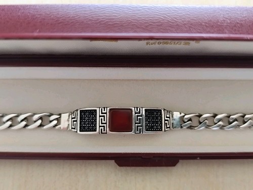Herrenarmband aus 925er - , silber