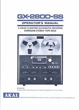 Akai  Bedienungsanleitung user manual owners manual  für GX-280 D- SS  Copy