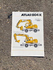 Atlas / Prospekt / Vorstellung / technische Daten / Zweiwegebagger / 1304 K