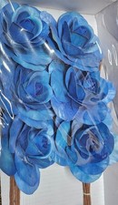 Künstliche Blumen Rosen Blau