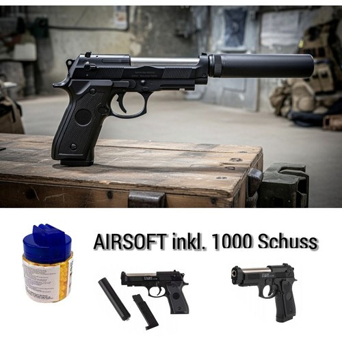 Softair airsoft pistole - pistole, 1:1