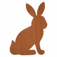 Brauner sitzender holz hase - hase,