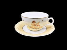 Goebel Weihnachtsgeschirr ★ Teetasse mit Untertasse  ★* Engel ★* Goldrand X-mas