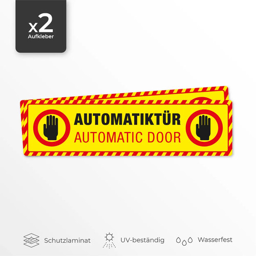 Aufkleber automatiktür - 2x,