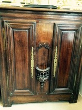 Antiquität Schrank Vertiko Nußbaum um 1880 2 Türen   Kommode