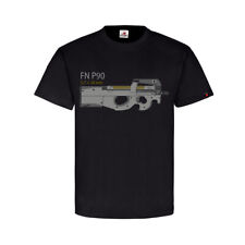 FN P90 Personal Defence Weapon Maschinen Pistole MP 5,7x28mm Nato T-Shirt #31555