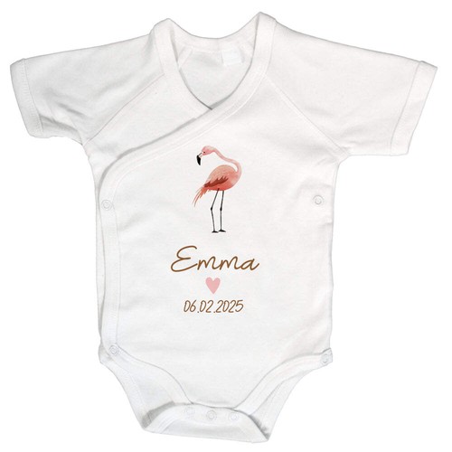 Baby body kurzarm mit name - body,
