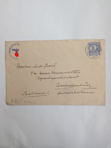 Schweden brief mit deutscher - brief,