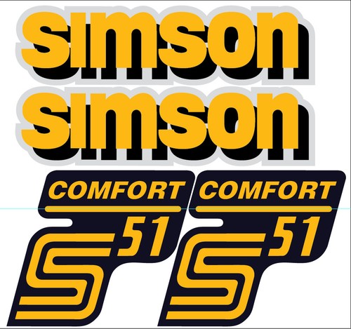 Simson s51 comfort aufkleber - comfort,