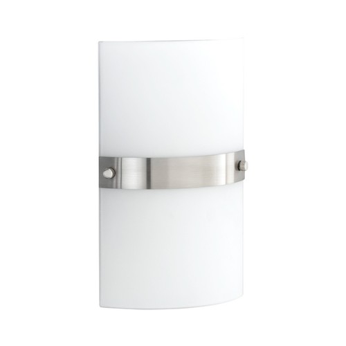 Wandleuchte silber opalglas - silber,