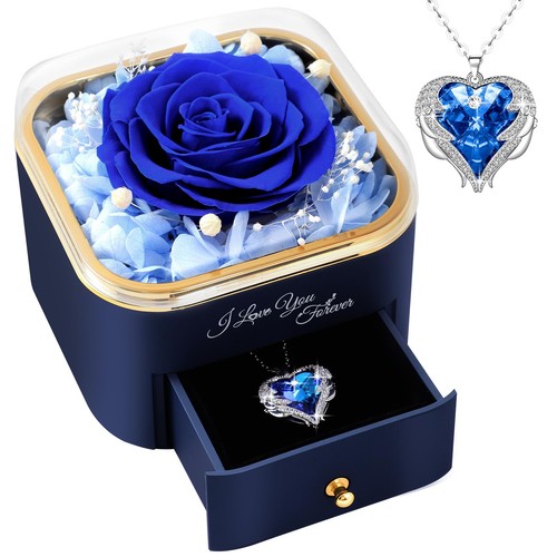 Ewige rose halskette geschenk - ewige,