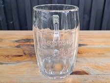 BAYERISCH SCHULTHEISS BRÄU WEISSENBRUNN Bierkrug Glaskrug Bierglas 0,5 l + 1969