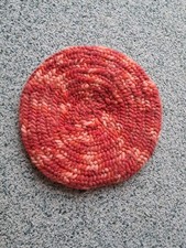 Mütze Nadelgebuden Wolle Rot