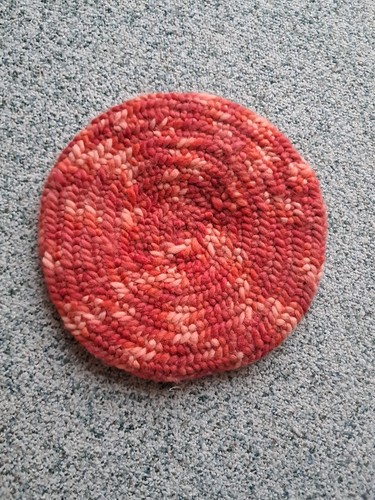 Mütze nadelgebuden wolle rot - nadelgebuden,