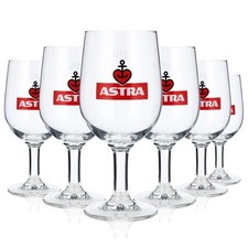 6x Astra Bier Biergläser
