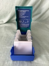 Lernkarteibox Karteikartenbox DinA8 mit 4 Registern 20 Karteikarten & Anleitung