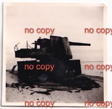 Foto WK2 Küste Geschütz Abgeschossen (A4)