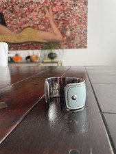 Armreif von Montblanc La vie de Boheme aus Silber 925 massiv und Leder