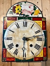 Schwarzwälder Lackschilduhr, holzgespindelte, 8-Tage Werk