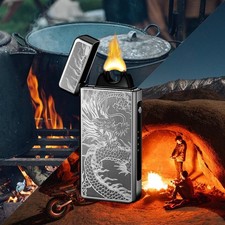 Feuerzeug Elektrisch Arc Plasma Lighter USB Lichtbogen Sturm Aufladbar Winddicht