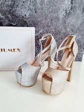 Damen High heels Hochzeit Party Plateausandale 