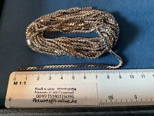 ca 5,70 Meter  silberfarbener Kette Armband  Material DIY NOS  Neugablonz