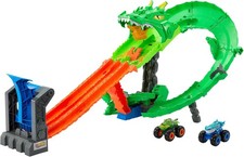 Hot Wheels Spielzeug Monster Trucks, Sharks vs. Dinos
