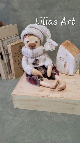 Puppe handarbeit ente dekoart - puppe,