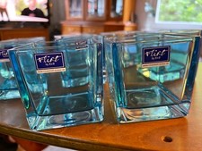 ♛♛ 8 St neuw Flint LEONARDO Kerzenhalter ausgefallenes BLAU ♛♛