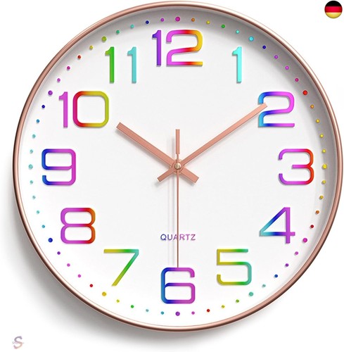 30cm wanduhr lautlos 3d - lautlos,,