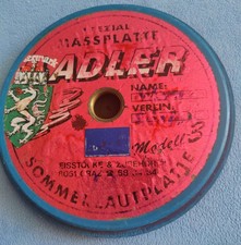 Eisstock-Sommer-Maß Platte von Ladler Typ 15-L /43-46