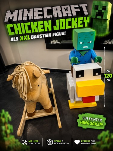 Minecraft chicken jockey xxl - minecraft,