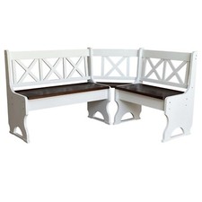 Kiefer  Eckbank MASSIVHOLZ  VERSCHIEDENEN FARBEN Öko Weiss /Nuss - NEU