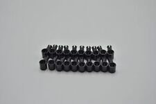 LEGO 20 x Verbinder schwarz Black Technic Pin w. Friction Ridges and Hole 15100