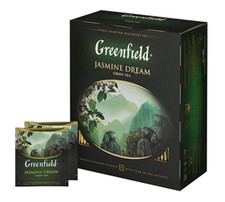 GREENFIELD JASMINE DREAM | Natürlicher chinesischer Jasmin Grüntee | 100 Btl