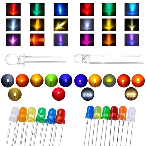 Led 3mm 5mm rund - 3mm,