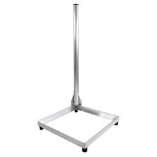 Balkonständer ALU 1m Mast Ø 50mm SAT Antenne Schüssel Flachdach Ständer 50x50cm