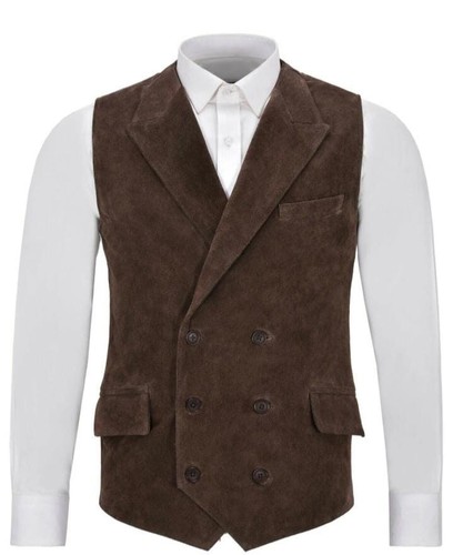 Herren western braun weste - western,