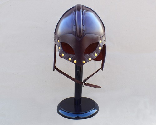 Leder wikinger helm sca - leder,