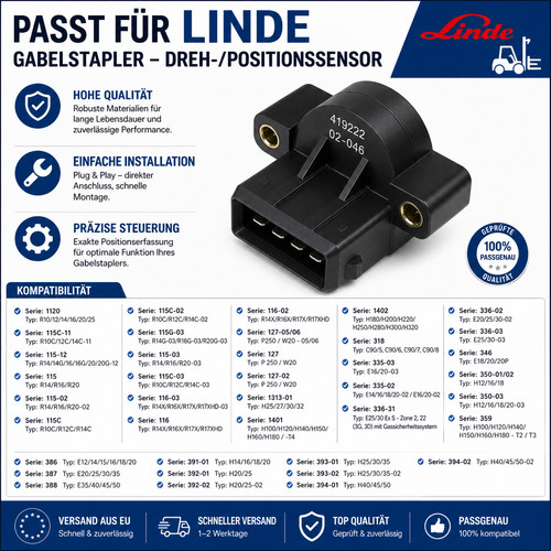 Fahrpedal potentiometer linde - potentiometer,