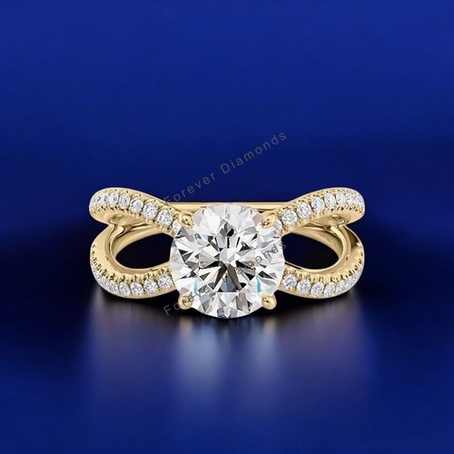 Diamant ehering 18k gold rund - diamant,