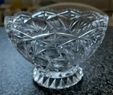 Kristallschale, Durchmesser 16 cm Höhe 10,5 cm