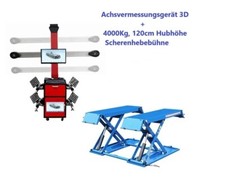 Achsvermessungsgerät 3D + 4T 120cm Hubhöhe Scheren Hebebühne Leasing  MOBIL
