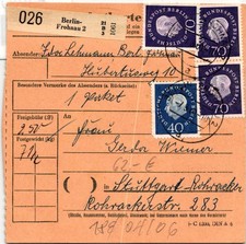 Berlin 186 u.a. auf Postkarte