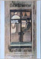 Poster Plakat - Oskar Schlemmer - Kunsthalle Bremen - 1988-89